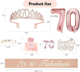 70th Birthday Gifts Decorations for Women Including 70th Cake