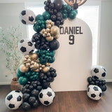 HILAVO Soccer Balloons 18 Inch Black and White Soccer Ball Foil