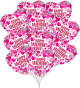 10Pcs 18 Inch Red Heart Balloons Valentine's Day Heart Shape Foil