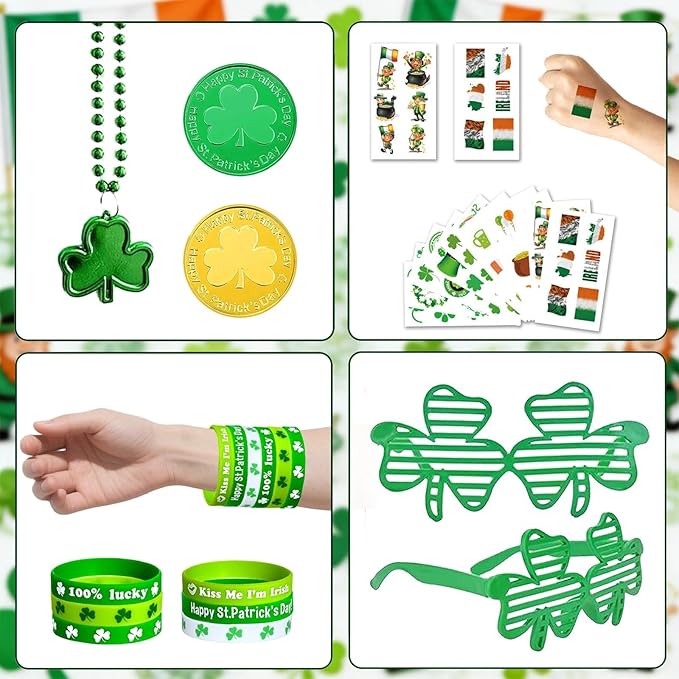 114pcs st patricks day accessories set Festival Theme glasses