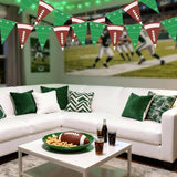 4 PCS Football Party Decorations Football Banner Flags Football Paper