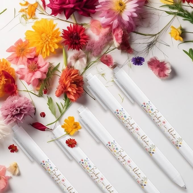 Ireer 36 Pcs Baby in Bloom Baby Shower Pens Gifts Bulk Party Favors