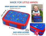 kinsho Bento Lunch Box, Water Bottle, Ice Pack Set For Kids Toddlers,