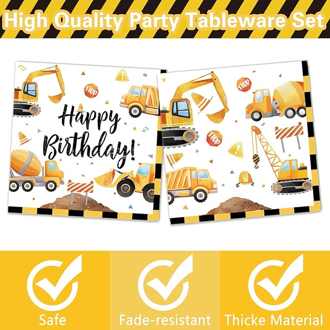 Construction Birthday Party Supplies Construction Theme