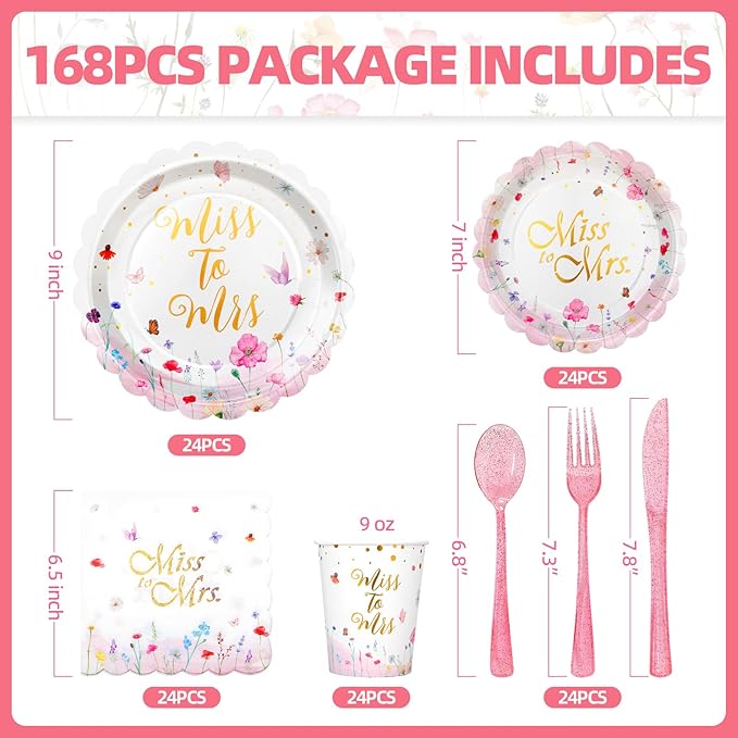 Wildflower Bridal Shower Decorations Bridal Shower Plates and