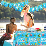 142 Pieces Pool Birthday Party Supplies Summer Pool Tableware Set