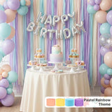 PartyWoo Crepe Paper Streamers 6 Rolls 492ft, Pack of Peach, Purple,