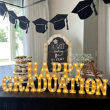 15 Pcs 2026 Graduation Party Decoration Happy Graduation Lights up