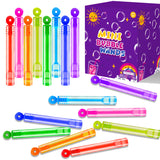 Bulk Neon Mini Bubbles Party Favors for Kids 100 Pack, Small Non Candy