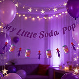 “My Little Soda Pop” Demon Movie Party Banner, Coquette Soda Theme