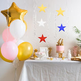 MECCANIXITY 36Pcs Laser Gold Stars Cutouts Double Printed Paper Stars