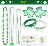 96Pcs St Patricks Day Party Favors Set Shamrock Glasses Necklaces