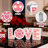 Light UP Valentine's Day Wooden Love Sign Valentines Day Love