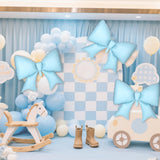4Pcs Giant Bow Balloons, 97.5cm/38in Big Elegant Coquette Theme