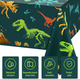 Tudomro 1 Pcs Dinosaur Plastic Party Tablecloth Dinosaur Birthday