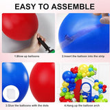 YMSZ Cow Print Balloons Arch Kit, 134pcs Red Blue Yellow Green