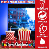 50Pcs Christmas Party Supplies Movie Night Paper Snacks Boxes Xmas