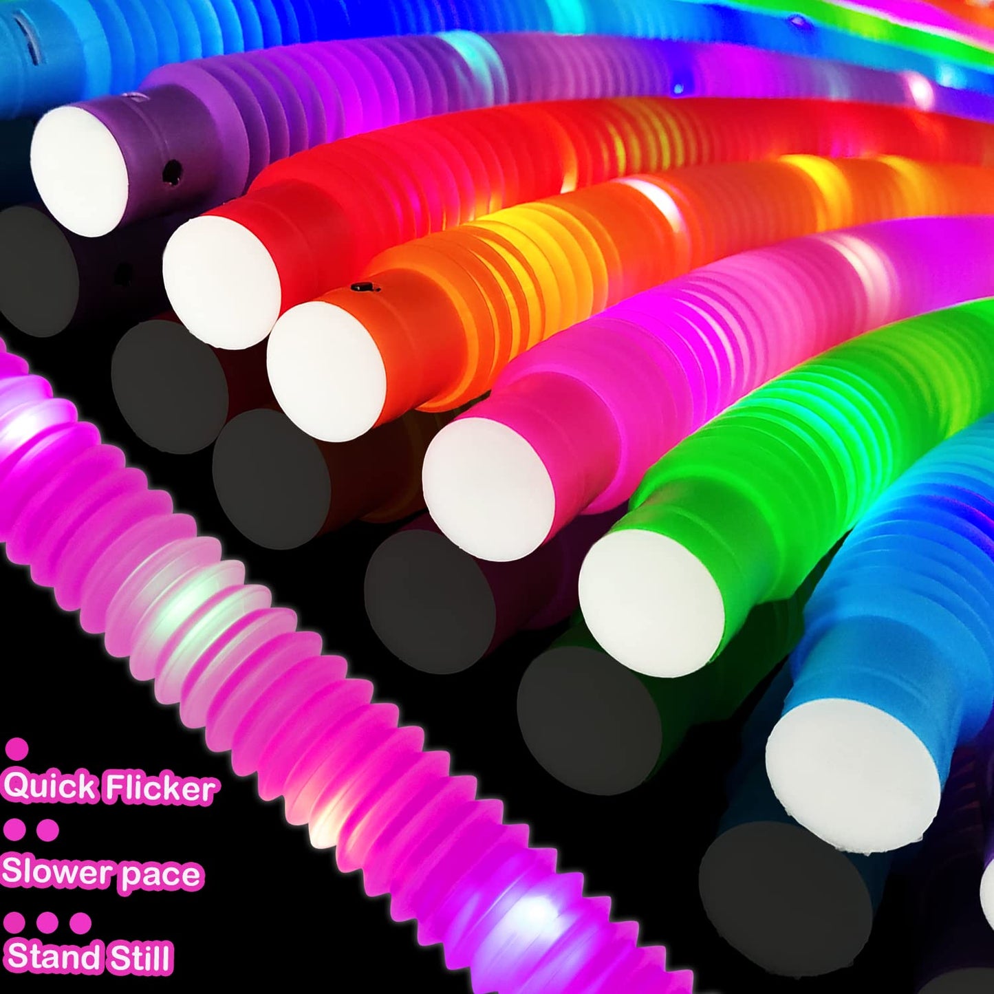 24 PCS Light Up Party Favor Supplies for Kids 4-8-12,Bulk Glow Stick