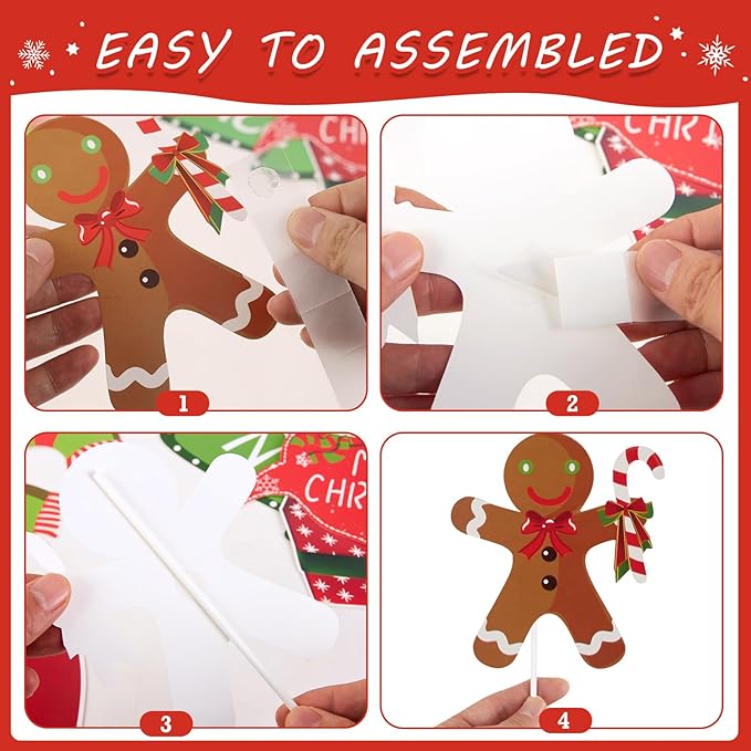 28 PCS Christmas Photo Booth Props Christmas Party Supplies Selfie