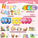 Easter Decorations for Home with Happy Easter Banner Easter Decor