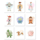 9 Pack Toy Story Nursery Decor, Buzz Lightyear Wall Art, Woody Cowboy