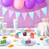 144 Pcs Mermaid Birthday Party Supplies Tableware Includes Mermaids