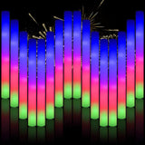 Blu7ive 30pcs Foam Light up Sticks Bulk, Glow in the Dark Party