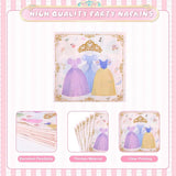 175Pcs Princess Paper Plates Napkins Princess Themed Birthday Party