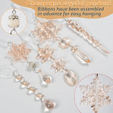 18pcs Crystal Christmas Ornaments for Christmas Tree Decorations-Champ