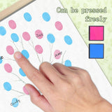 Gender Reveal Decorations Fingerprint Tree Canvas Paintings Decor #2