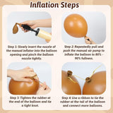 Brown Western Balloons, Brown Nude Gold Confetti Cow Print Latex