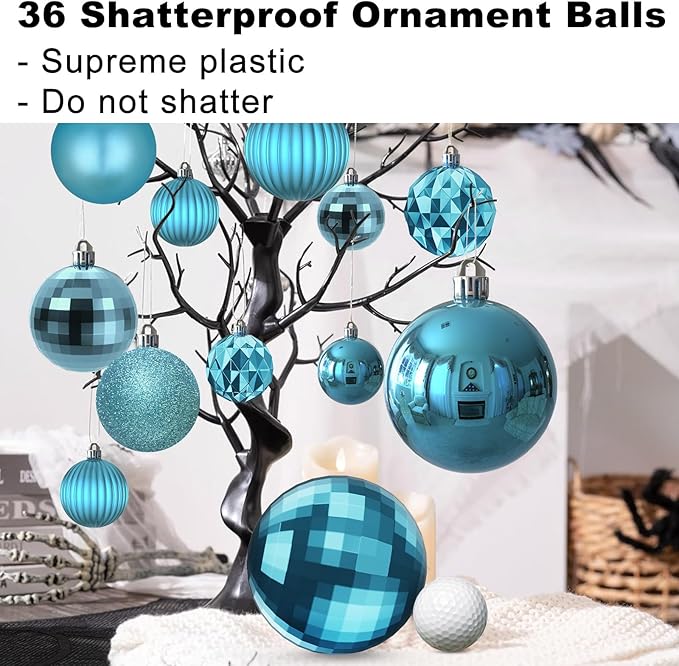 Baby Blue Christmas Ornaments - Christmas Tree Decorations