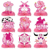 Disco Cowgirl Centerpiece for Tables - 9PCS Disco Cowgirl Party