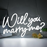 SYLHOME Will You Marry Me ? Led Neon Light Sign Hanging Proposal