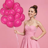 Amandir 153 Pcs Hot Pink Balloons Arch Garland Kit, Different Sizes