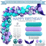 299 Pcs Mermaid Birthday Decorations Mermaid Party Decorations Kit