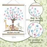 Gender Reveal Party Decorations Gender Reveal Fingerprint Tree with