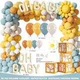 Here Comes the Son Baby Shower Decor 119 PCs Boys Boho Baby Shower
