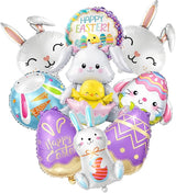 Easter Balloons Easter Party Decorations with Bunny Decor and Easter