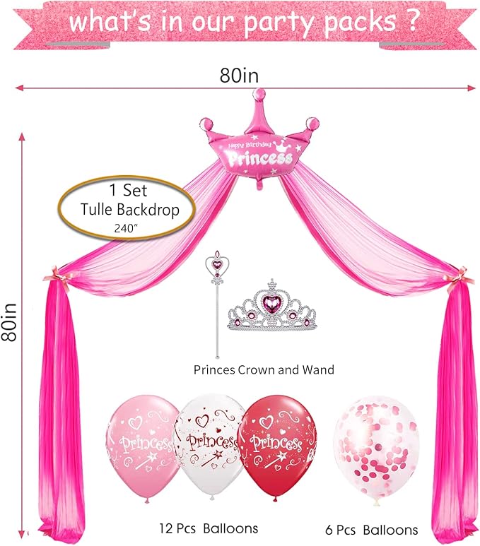 Princess Party Decorations Princess Birthday Decorations Include