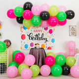 Black and Pink Green Balloons, 60PCS Witch Theme Party Balloon, 12