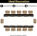 50th Birthday Party Supplies Serves 24 Black and Gold 50 Years Old