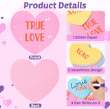 Valentine's Day Conversation Heart Glitter Cutouts 100Pcs Valentine