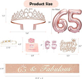 65th Birthday Gifts Decorations for Women Including 65 year old