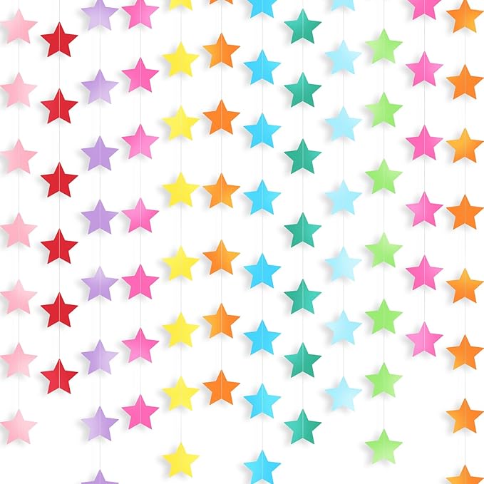 Patelai Glitter Star Garland Banner 2026 Graduation Decor 130 Feet #21