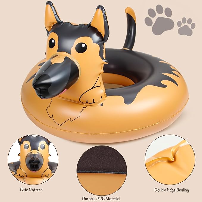 Silph PLC Pool Float, Inflatable Swim Ring with Cup Holder for Party,