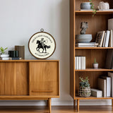 Round Wall Art Framed,Funny Cowboy Round Wall Decor –This Is a High