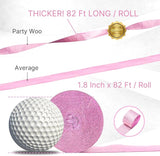 PartyWoo Pink and Red Crepe Paper Streamers 4 Rolls 328 ft Pack of