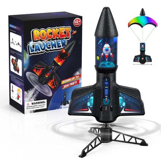 Rceico Rocket Launcher for Kids with Launch Set Up to 200 Ft Air Model