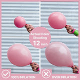 PartyWoo Mauve Balloons 100pcs Different Sizes of 18 12 10 5 Inch